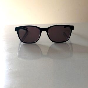 Morel Eyeglasses Eyeframe Sunglasses Black Wood Acetate Metal Detail Excellent